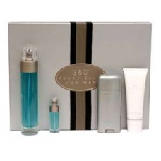 PERRY ELLIS "360" 4PC 3.4 EDT+ B/G + MINI + DEO [MSET]